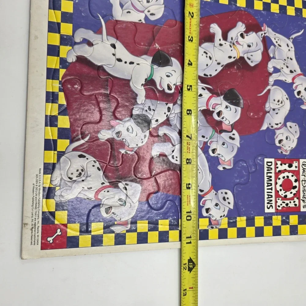 Golden 101 Dalmatians Puzzle Kids Multicolor Puppies Vintage Disney Retro